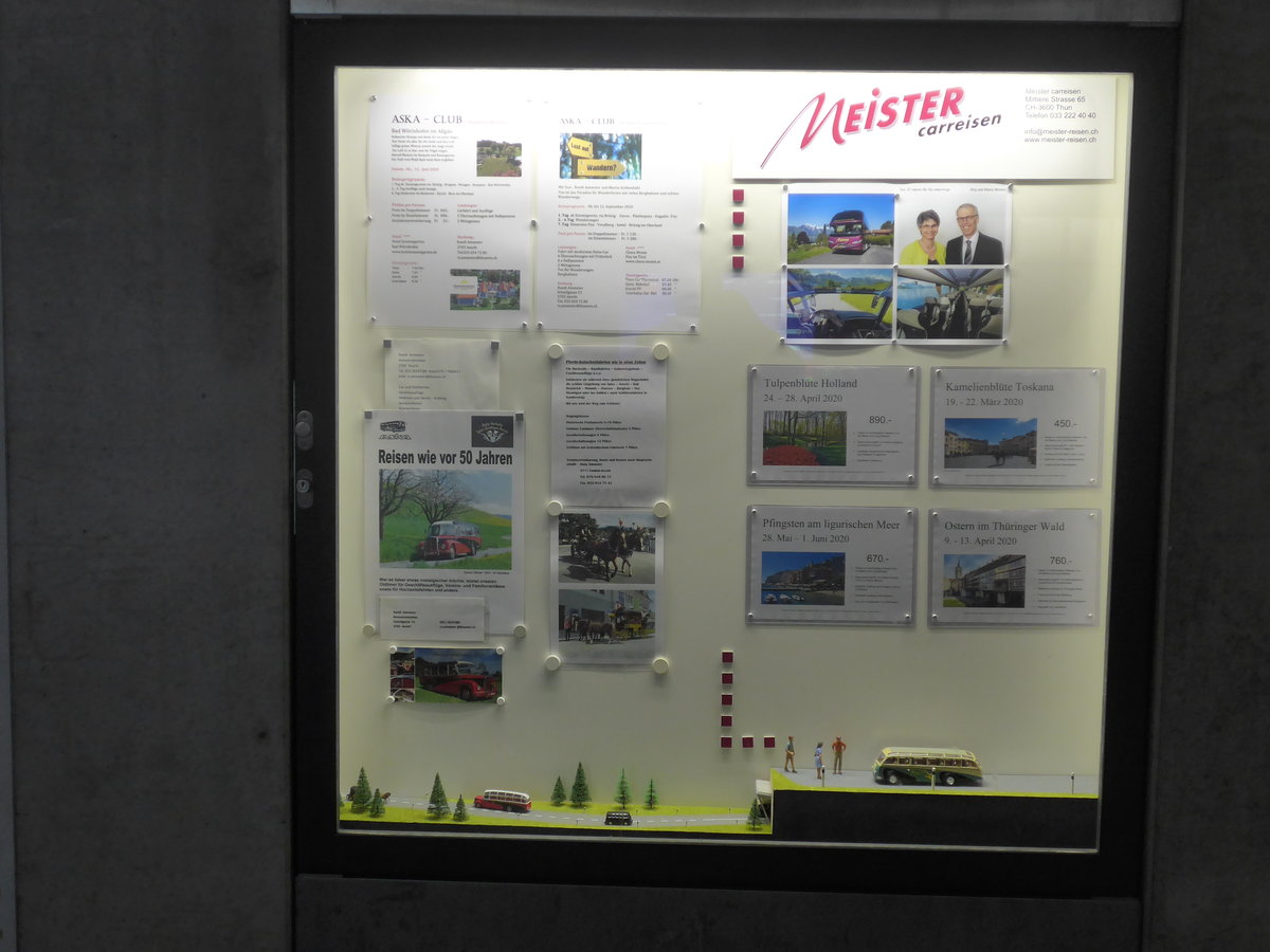 (214'404) - Reisewerbung am 17. Februar 2020 im Bahnhof Spiez