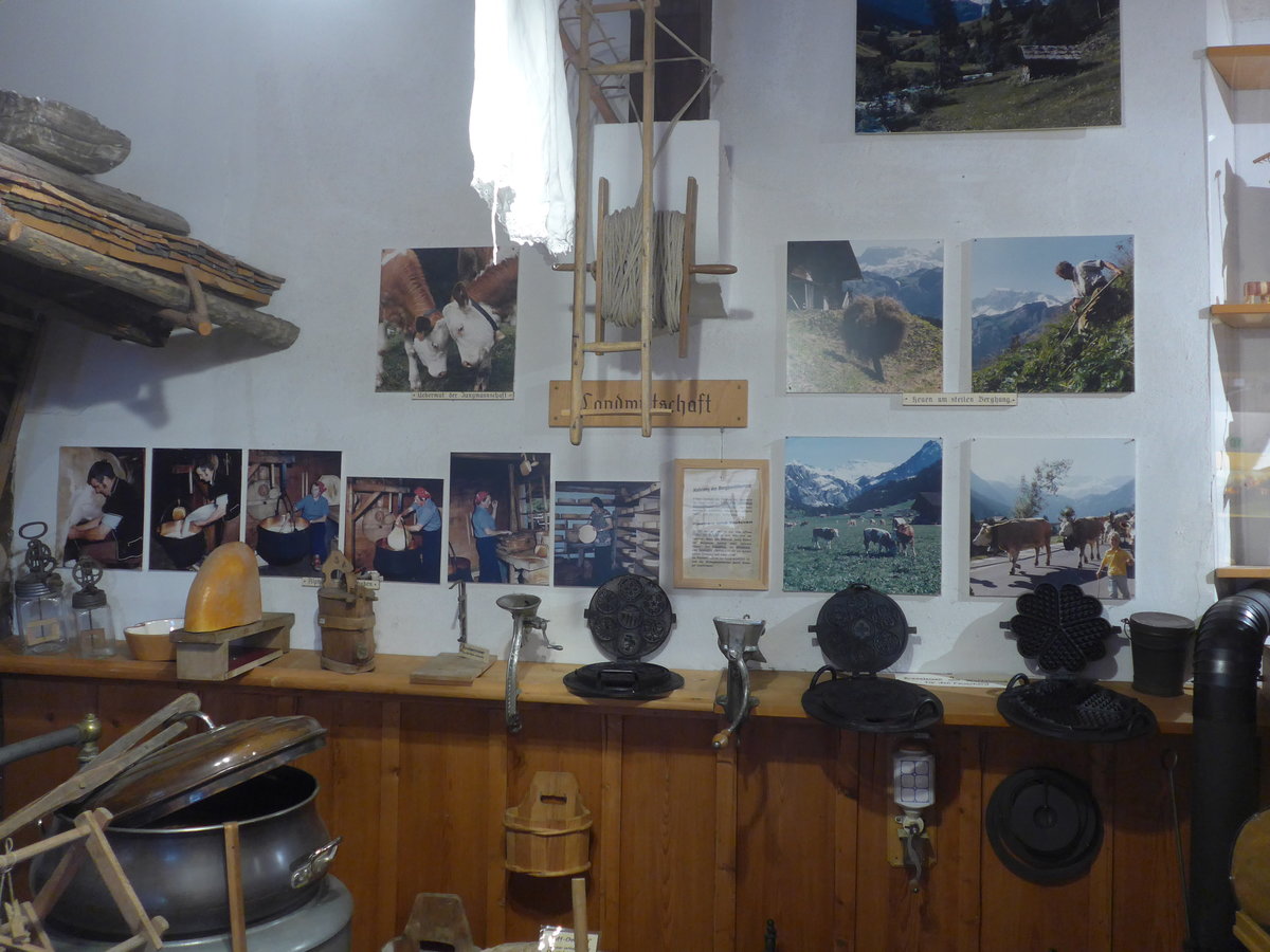 (214'492) - Landwirtschaft in Adelboden am 19. Februar 2020 im Heimatmuseum Adelboden