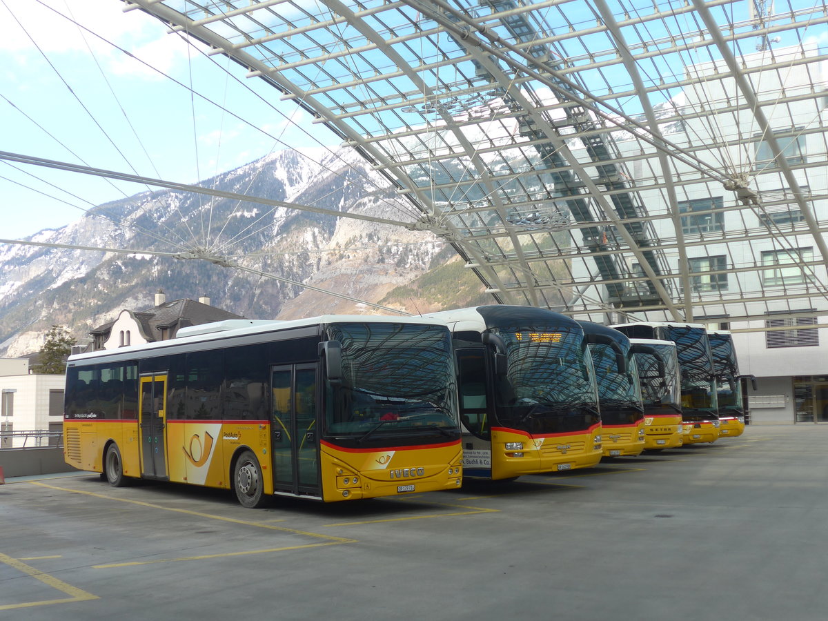 (214'946) - PostAuto Graubnden - GR 179'714 - Iveco am 1. Mrz 2020 in Chur, Postautostation