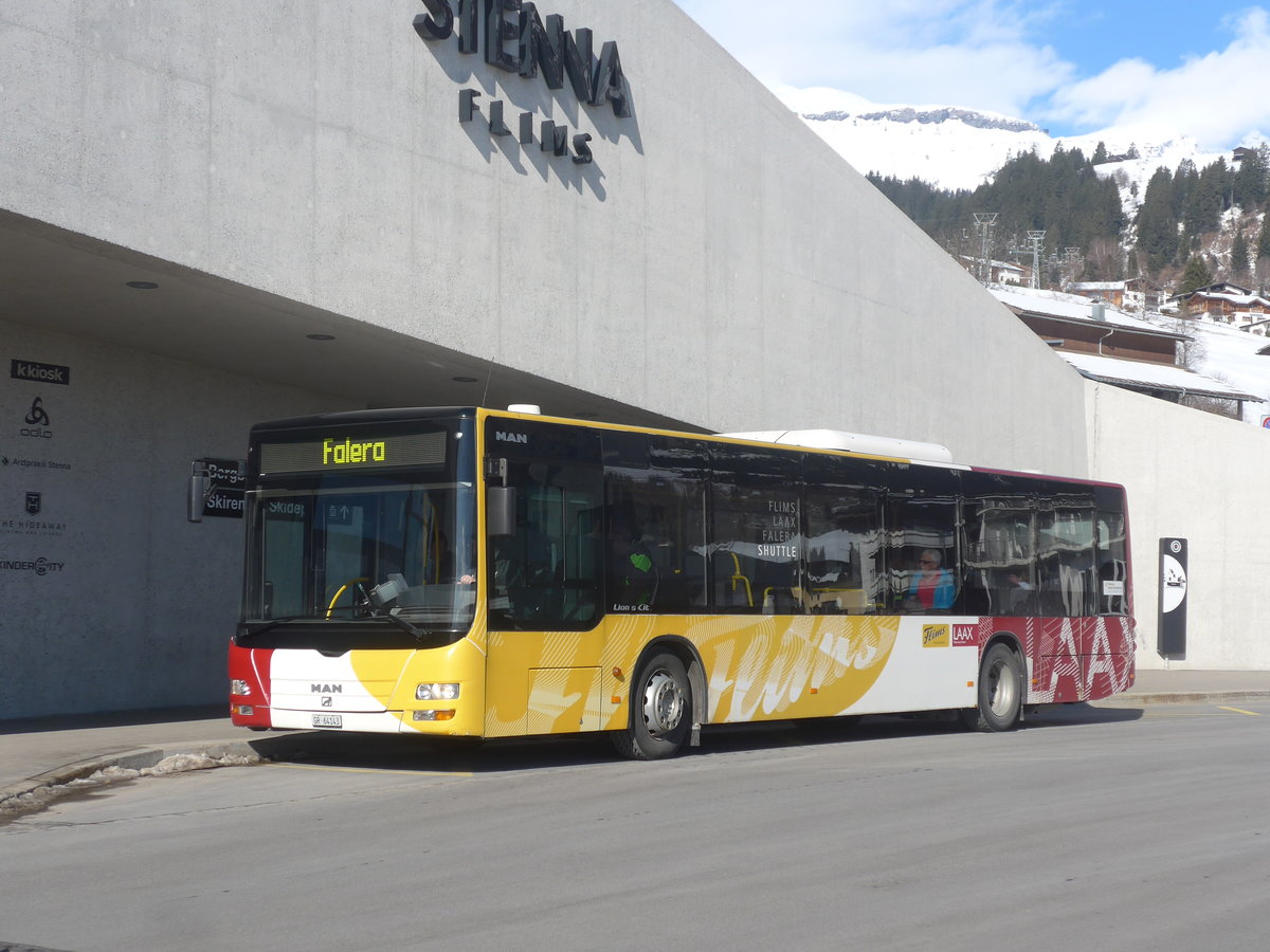 (214'957) - Stuppan, Flims - GR 64'143 - MAN am 1. Mrz 2020 in Flims, Bergbahnen