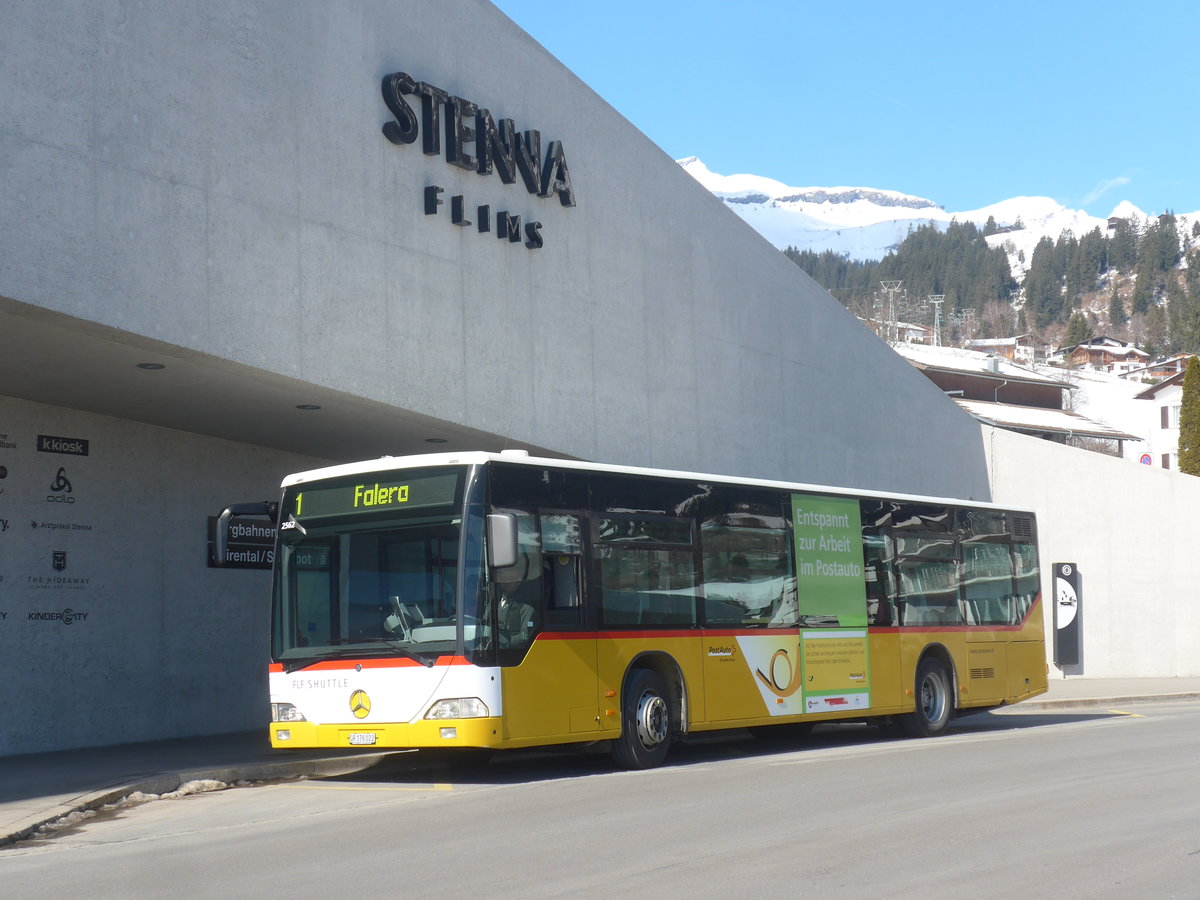 (214'975) - PostAuto Graubnden - GR 176'022 - Mercedes (ex PostAuto Nordschweiz AG 507'750; ex Kuhn, Merenschwand; ex PostAuto Nordschweiz BL 127'564) am 1. Mrz 2020 in Flims, Bergbahnen