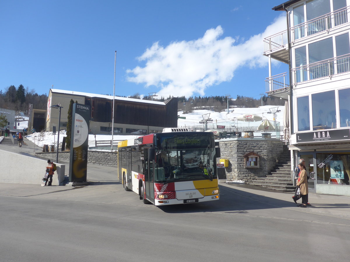 (214'979) - Stuppan, Flims - GR 52'063 - MAN/Gppel am 1. Mrz 2020 in Flims, Bergbahnen