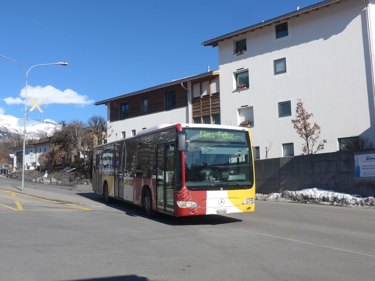 (215'006) - Stuppan, Flims - GR 161'660 - Mercedes am 1. Mrz 2020 in Laax, Post