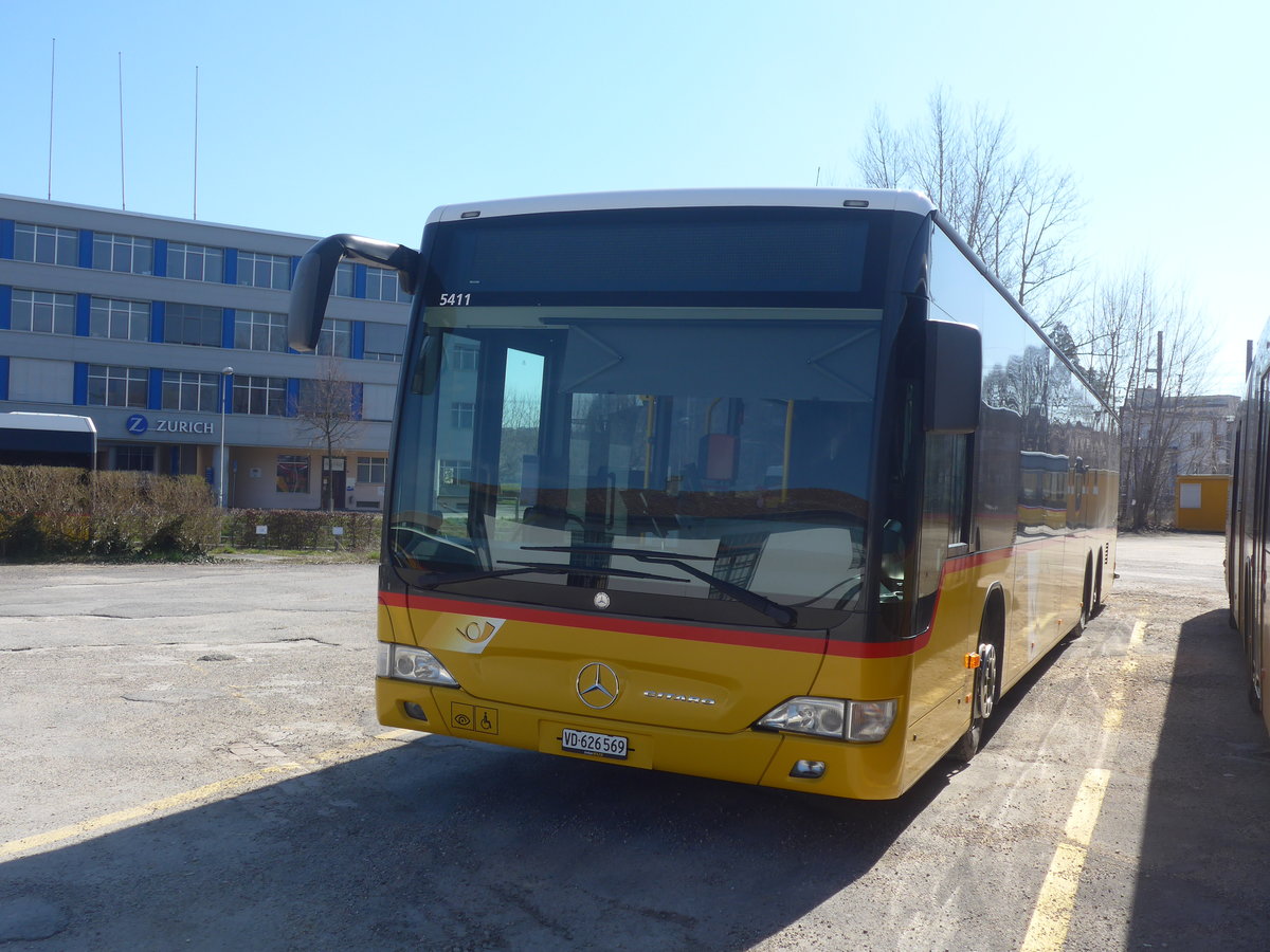 (215'219) - CarPotal Ouest - VD 626'569 - Mercedes (ex JU 6480; ex Nr. 71; ex Stucki, Porrentruy Nr. 10) am 15. Mrz 2020 in Yverdon, Garage