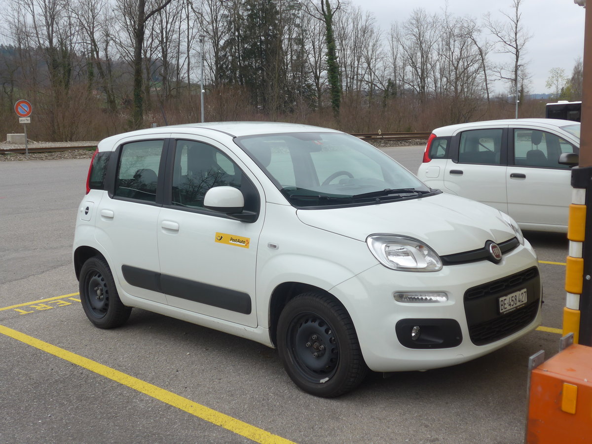 (215'385) - PostAuto - Nr. 6/BE 458'427 - Fiat am 22. Mrz 2020 in Laupen, Garage