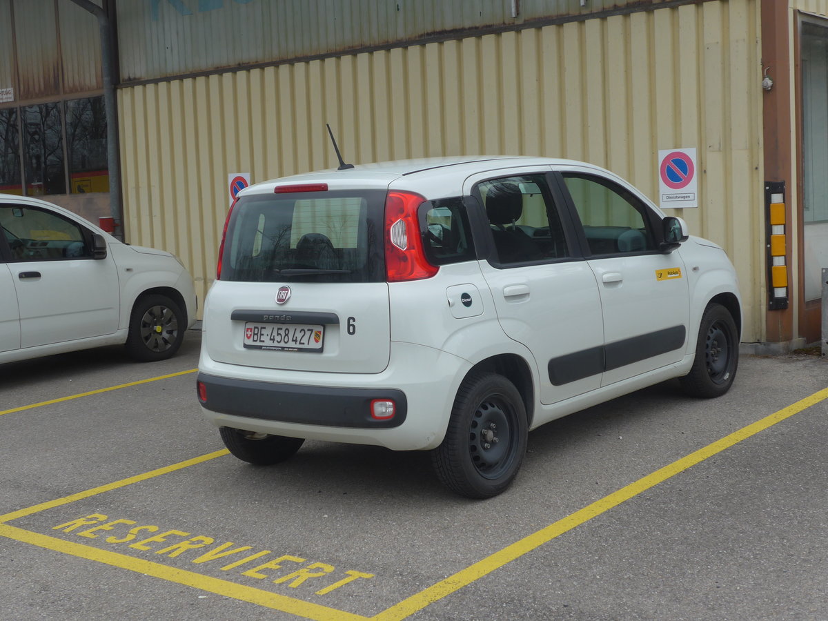 (215'386) - PostAuto - Nr. 6/BE 458'427 - Fiat am 22. Mrz 2020 in Laupen, Garage