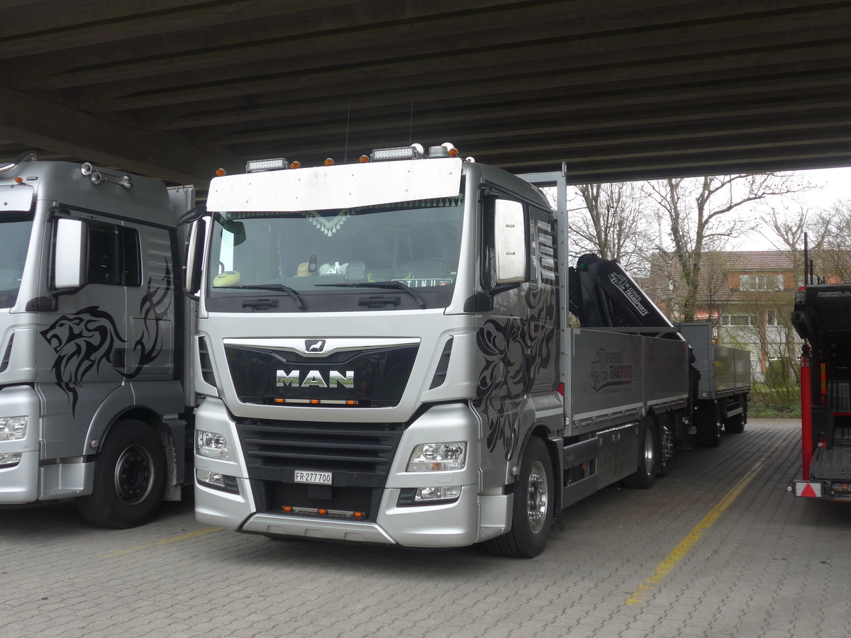 (215'415) - Kernen, Kerzers - FR 277'700 - MAN am 22. Mrz 2020 in Kerzers, Murtenstrasse