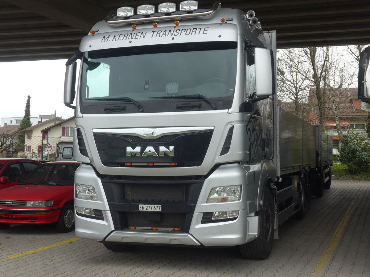 (215'416) - Kernen, Kerzers - FR 277'677 - MAN am 22. Mrz 2020 in Kerzers, Murtenstrasse