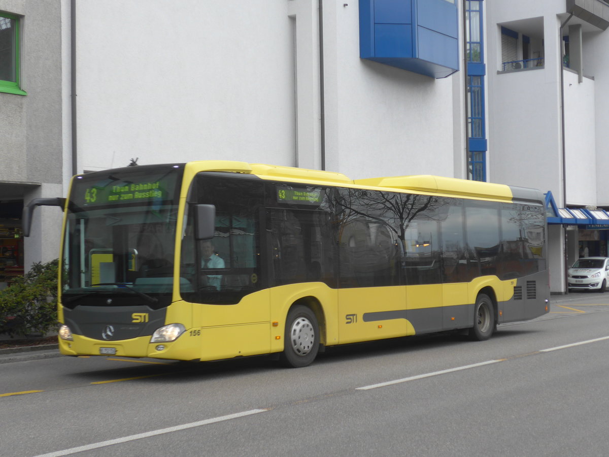 (215'692) - STI Thun - Nr. 156/BE 752'156 - Mercedes am 30. Mrz 2020 in Thun, Postbrcke