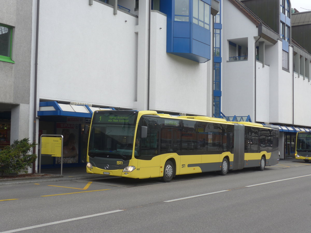 (215'697) - STI Thun - Nr. 165/BE 752'165 - Mercedes am 30. Mrz 2020 in Thun, Postbrcke