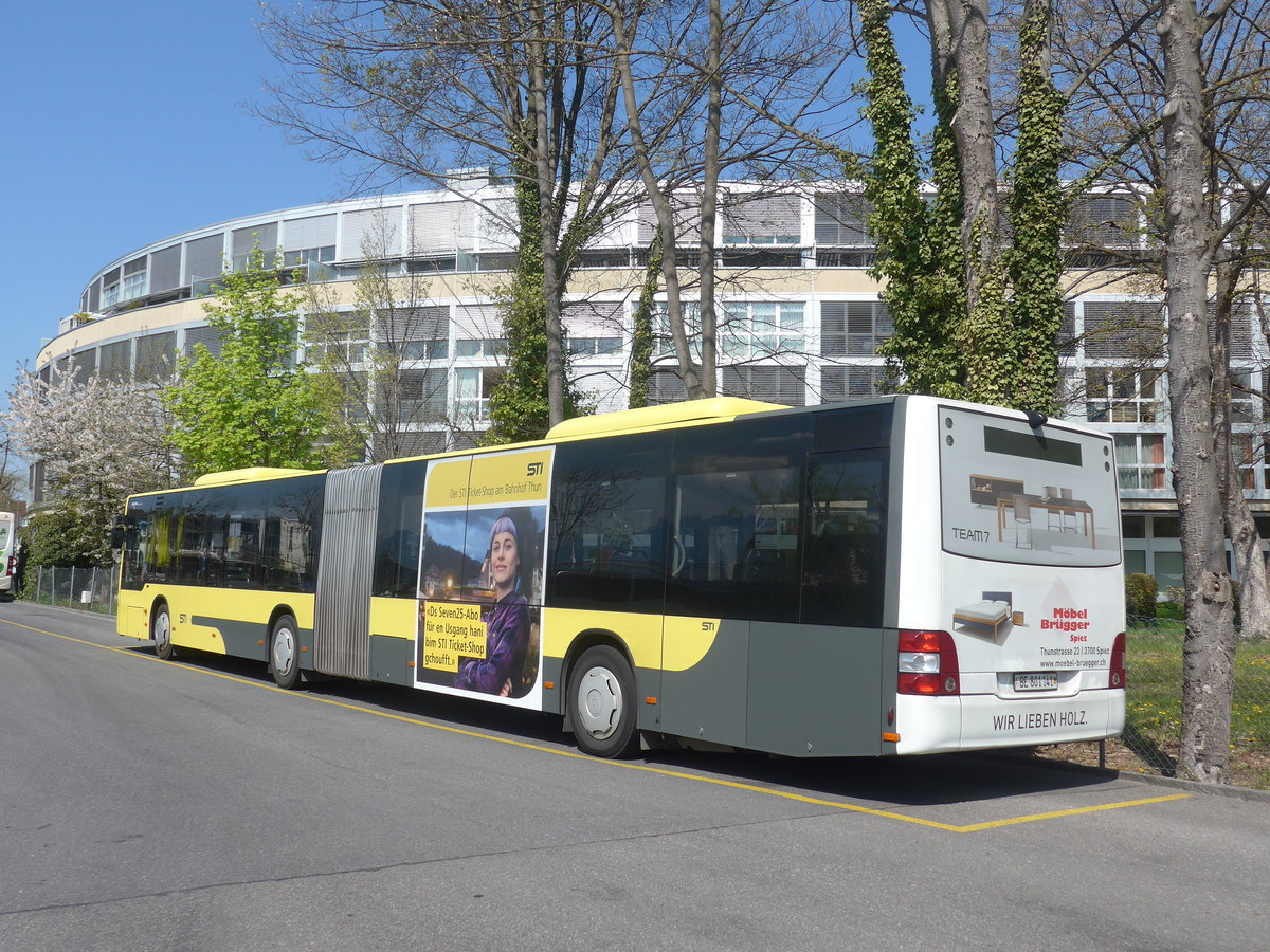 (216'040) - STI Thun - Nr. 141/BE 801'141 - MAN am 13. April 2020 bei der Schifflndte Thun