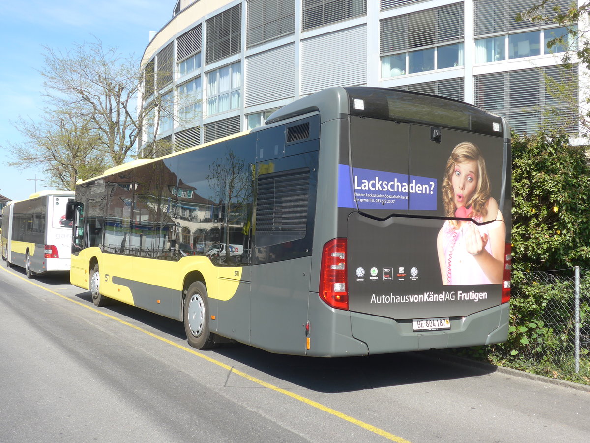 (216'107) - STI Thun - Nr. 187/BE 804'187 - Mercedes am 16. April 2020 bei der Schifflndte Thun