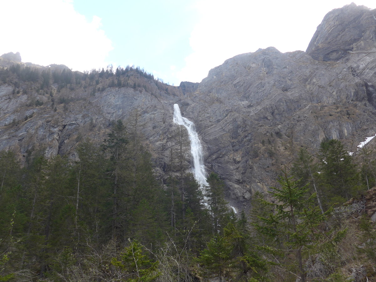 (216'431) - Die Engstligenflle am 24. April 2020 bei Adelboden