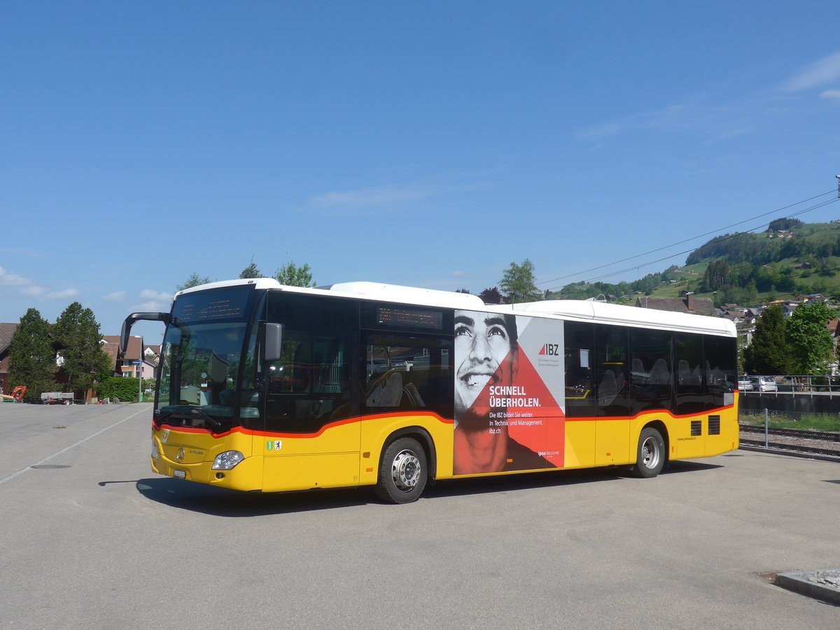 (216'811) - PostAuto Ostschweiz - SG 445'301 - Mercedes am 9. Mai 2020 in Nesslau, Garage