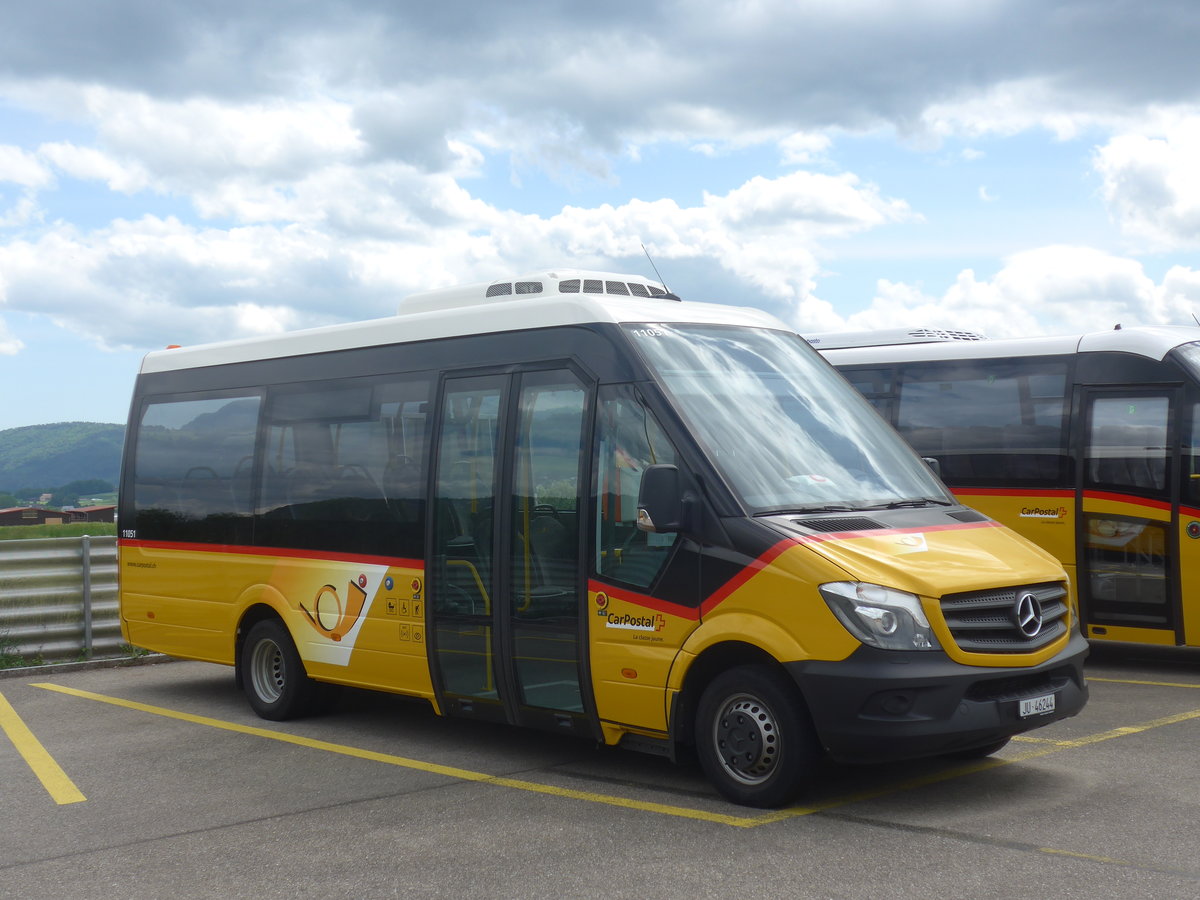 (216'970) - CarPostal Ouest - JU 46'244 - Mercedes am 10. Mai 2020 in Develier, Parkplatz