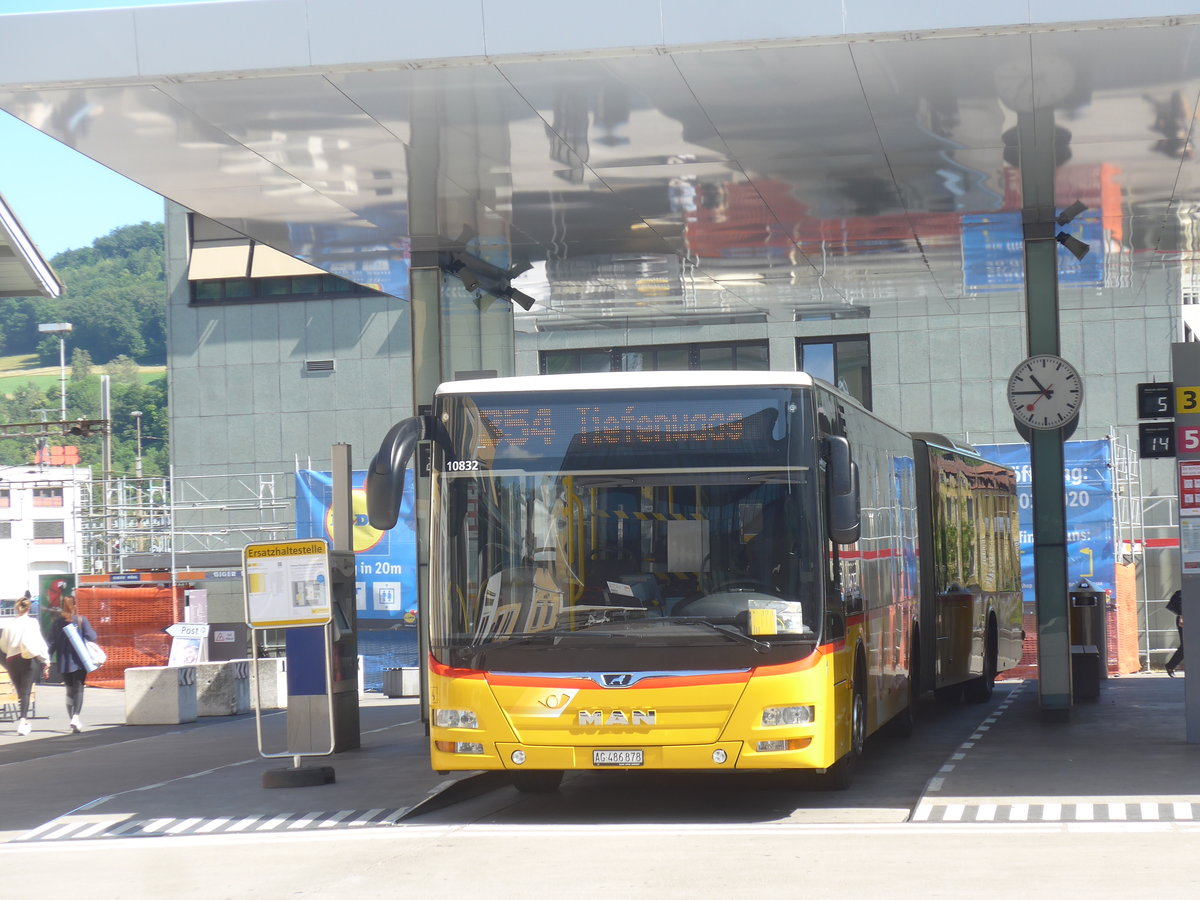 (217'375) - PostAuto Nordschweiz - AG 486'878 - MAN am 30. Mai 2020 beim Bahnhof Baden