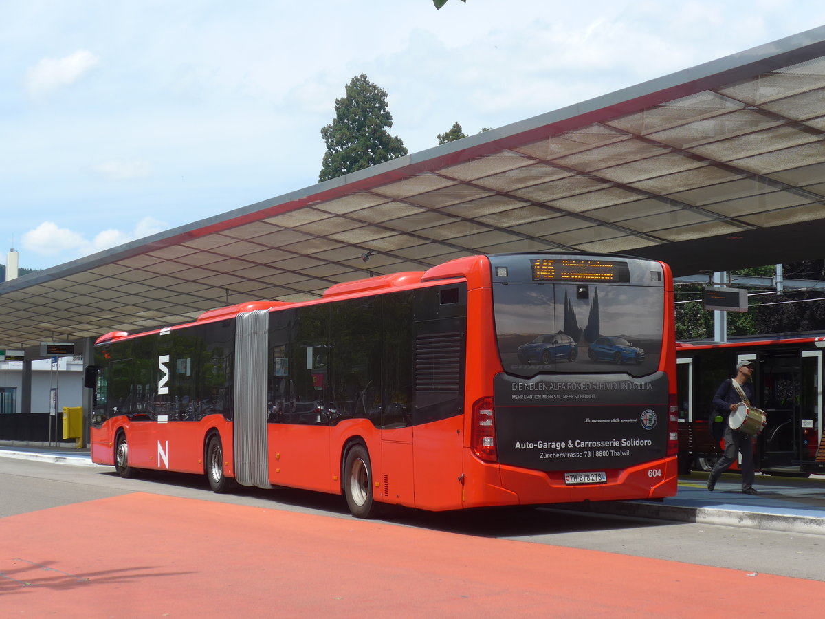 (217'404) - AHW Horgen - Nr. 604/ZH 878'278 - Mercedes am 30. Mai 2020 beim Bahnhof Horgen