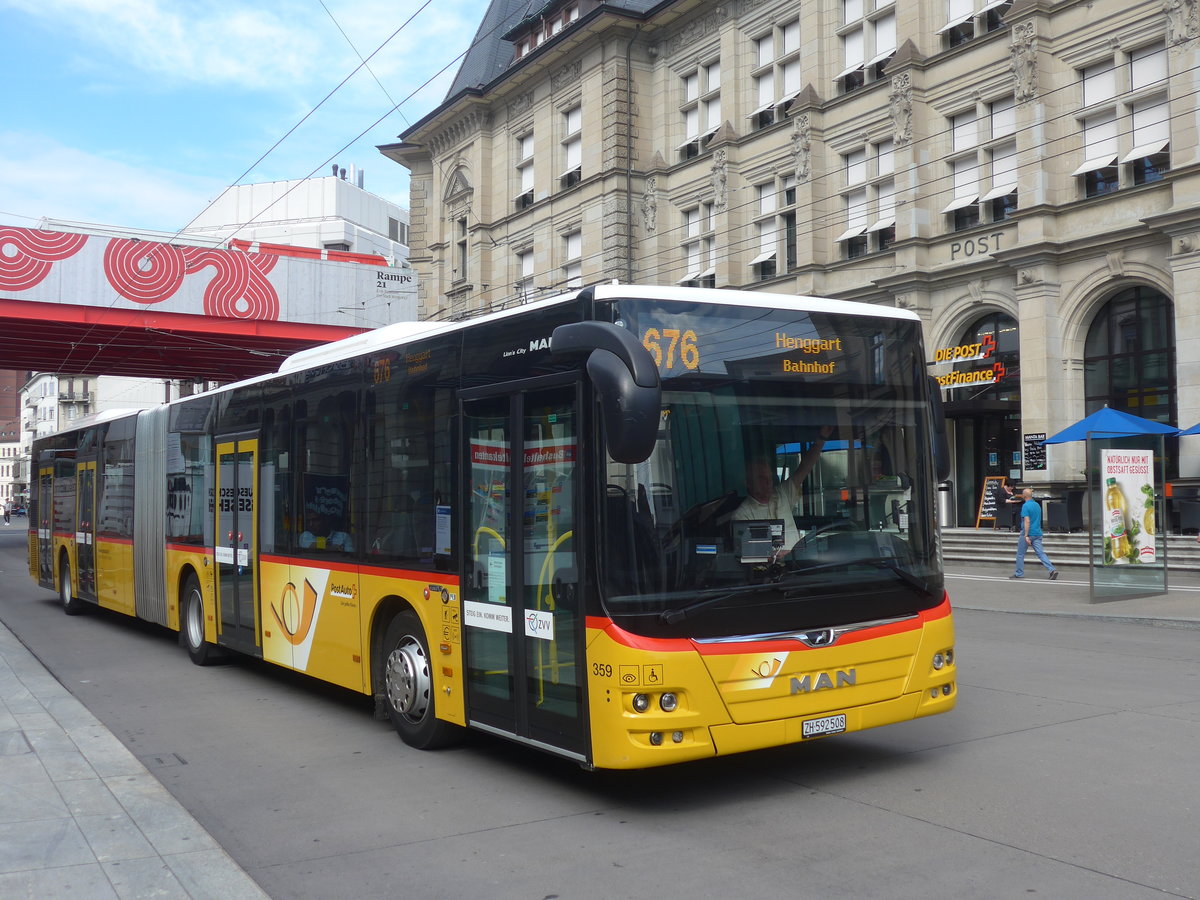 (217'455) - Moser, Flaach - Nr. 359/ZH 592'508 - MAN am 30. Mai 2020 beim Hauptbahnhof Winterthur