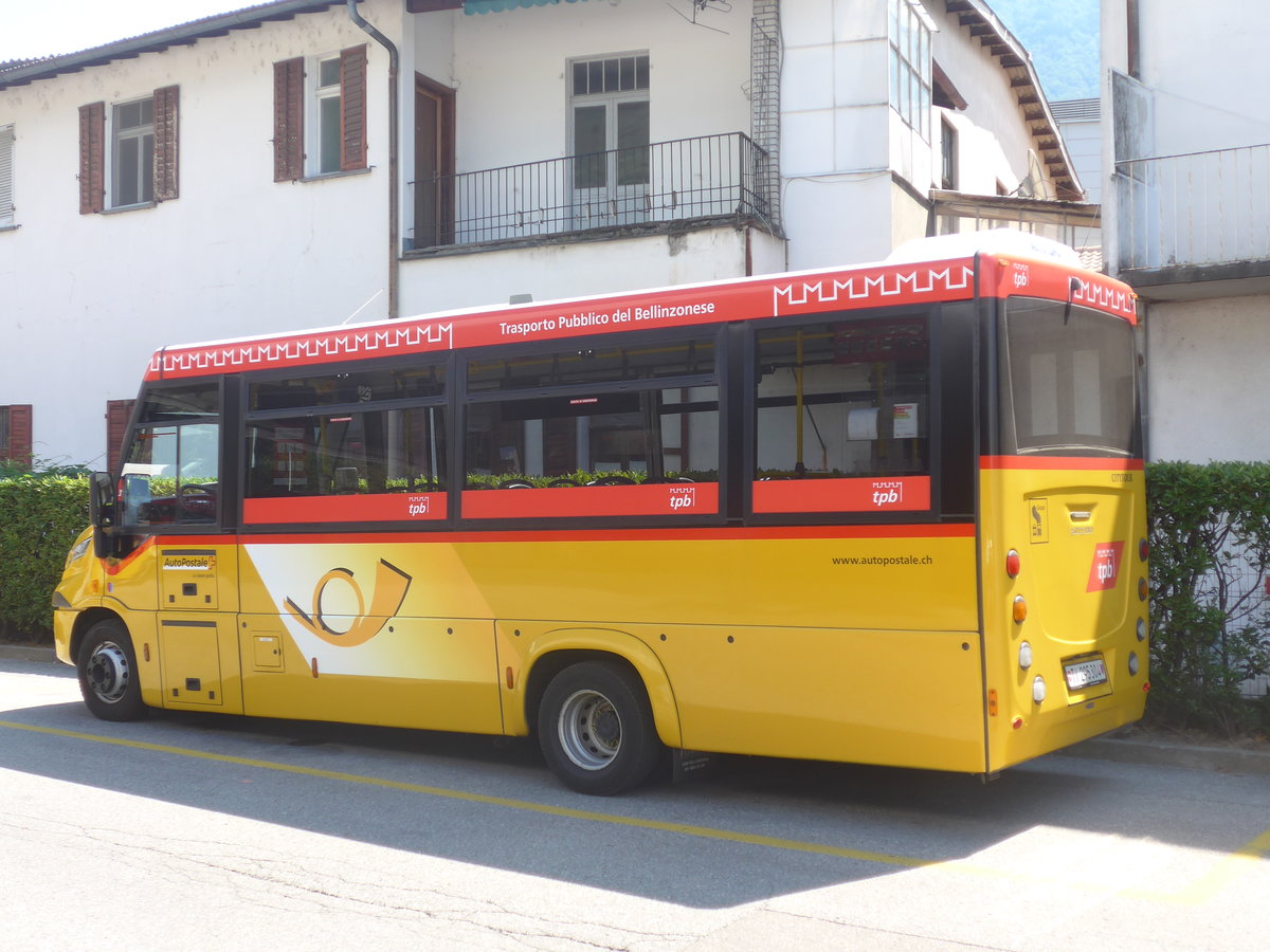 (217'569) - AutoPostale Ticino - TI 295'304 - Iveco/Sitcar am 1. Juni 2020 in Bellinzona, Garage