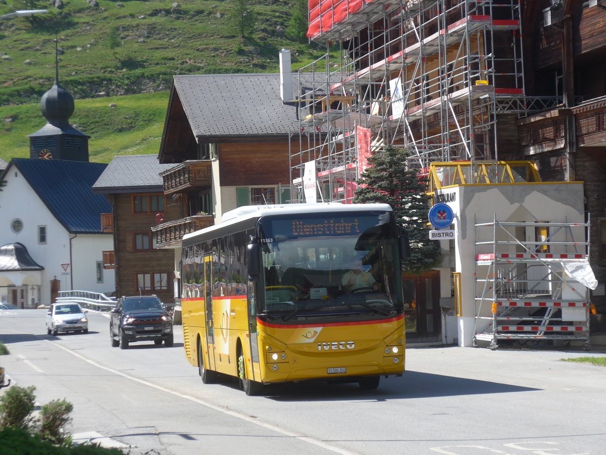 (217'595) - Seiler, Ernen - VS 504'350 - Iveco am 1. Juni 2020 in Oberwald, Dorfstrasse