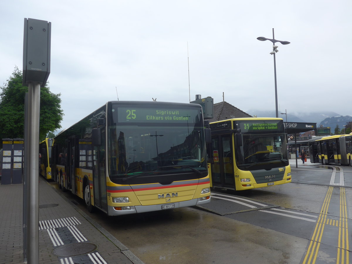 (217'926) - STI Thun - Nr. 139/BE 801'139 - MAN am 14. Juni 2020 beim Bahnhof Thun