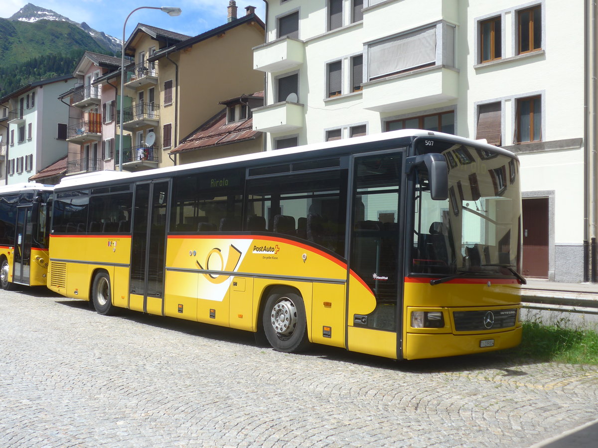 (218'101) - Marchetti, Airolo - TI 239'834 - Mercedes (ex AVG Meiringen Nr. 70) am 21. Juni 2020 beim Bahnhof Airolo