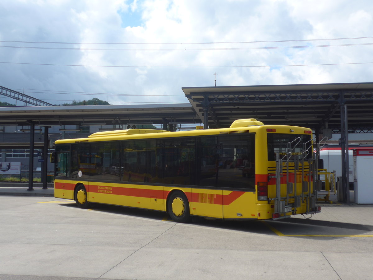 (218'220) - ASW Wintersingen - Nr. 2(119)/BL 7678 - Setra am 28. Juni 2020 beim Bahnhof Sissach