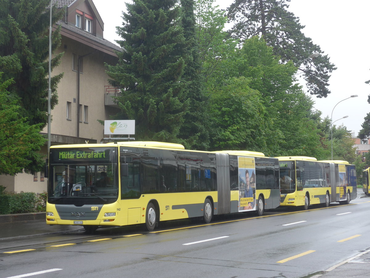 (218'282) - STI Thun - Nr. 142/BE 801'142 - MAN am 29. Juni 2020 in Thun, Frutigenstrasse