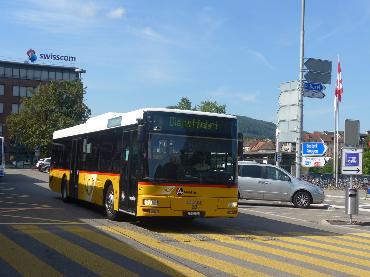 (218'325) - Wyss, Boningen - Nr. 37/SO 103'226 - MAN am 4. Juli 2020 beim Bahnhof Olten