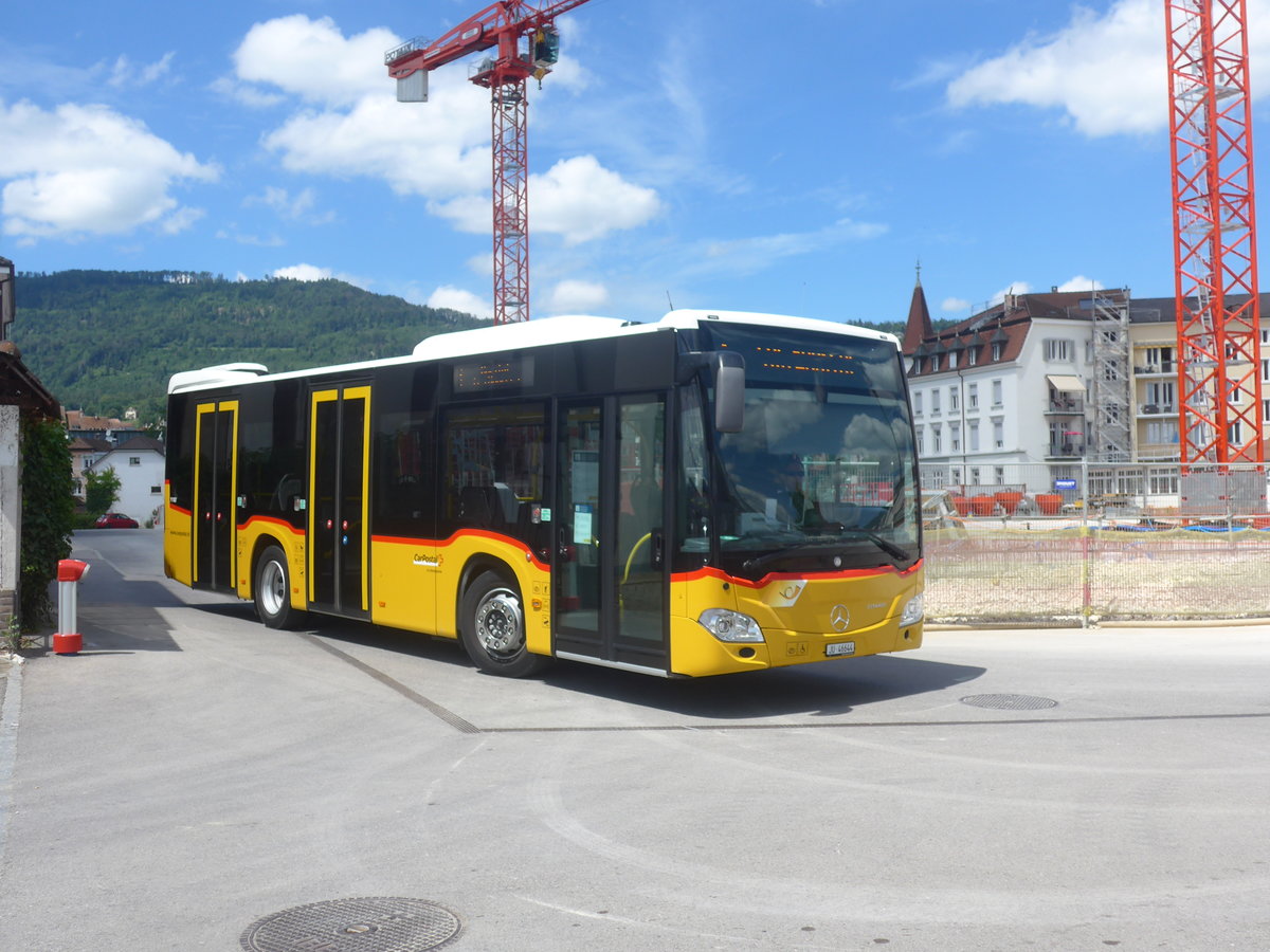 (218'377) - CarPostal Ouest - JU 46'644 - Mercedes am 4. Juli 2020 beim Bahnhof Delmont