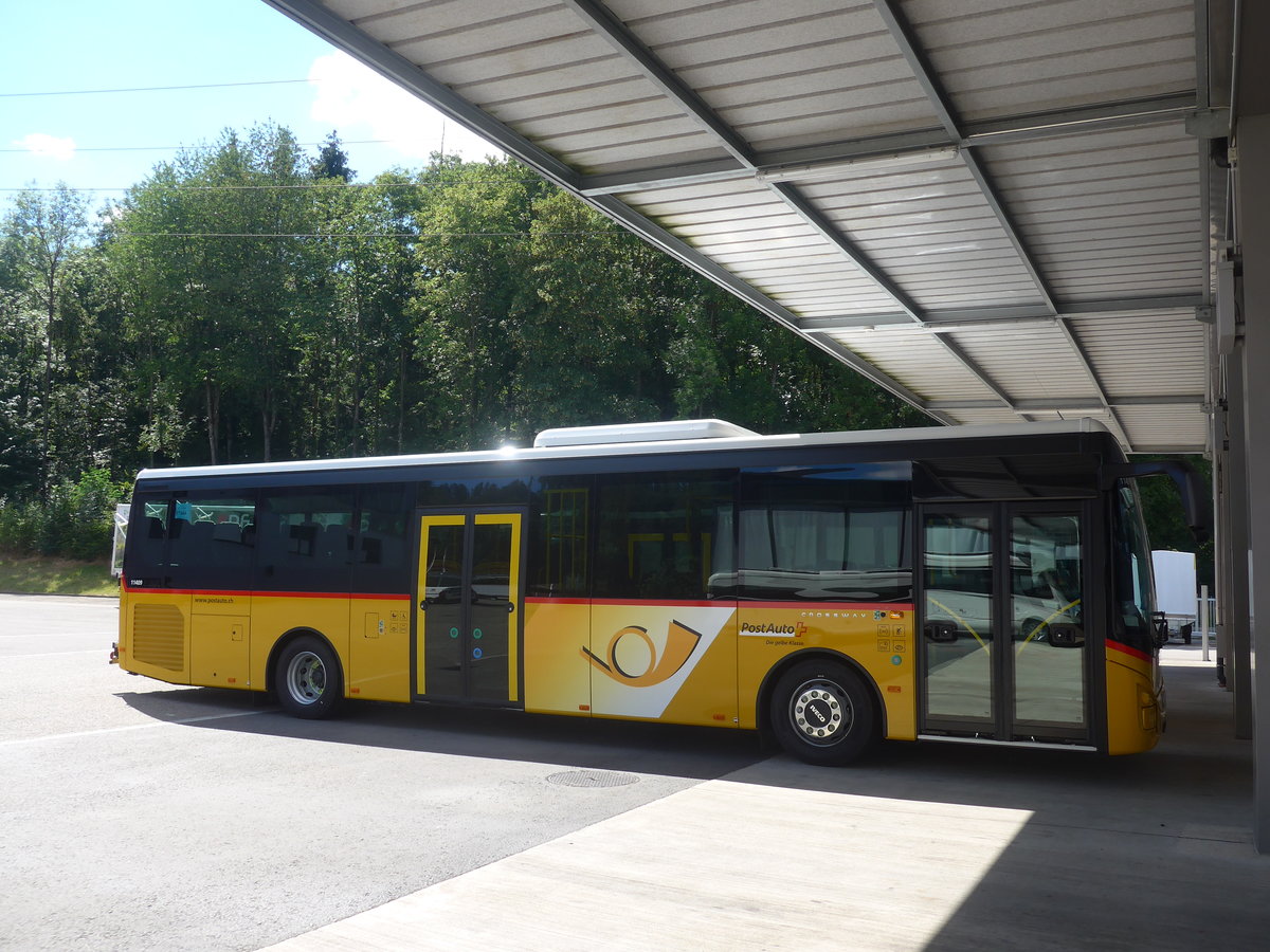 (218'489) - PostAuto Graubnden - PID 11'409 - Iveco am 5. Juli 2020 in Hendschiken, Iveco