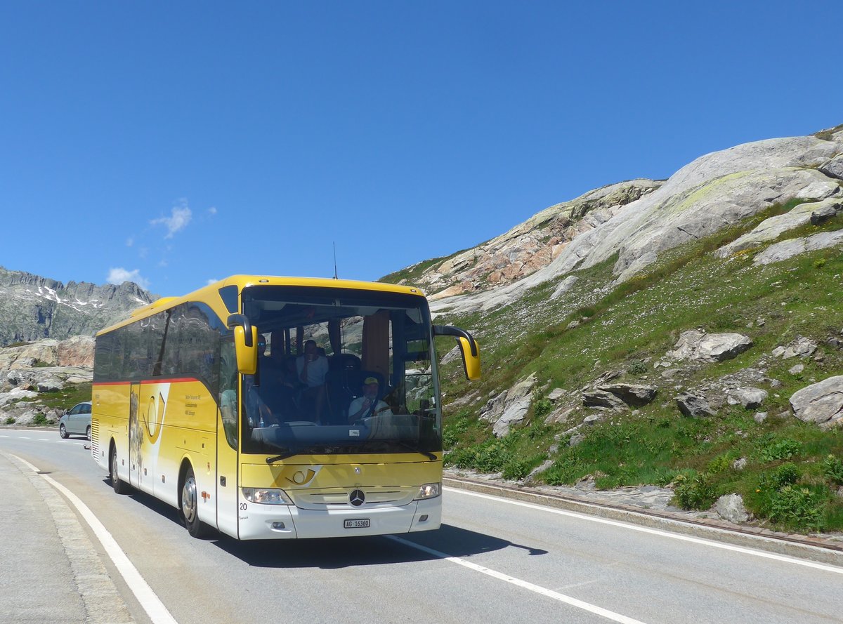 (218'673) - Tschannen, Zofingen - Nr. 20/AG 16'360 - Mercedes am 12. Juli 2020 auf dem Grimselpass