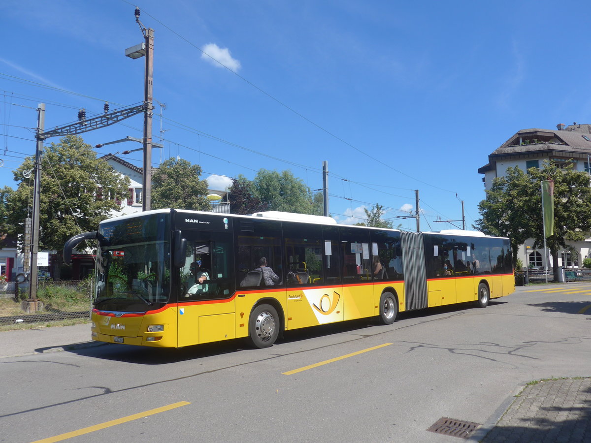 (218'758) - PostAuto Zrich - Nr. 315/ZH 587'882 - MAN am 18. Juli 2020 beim Bahnhof Blach