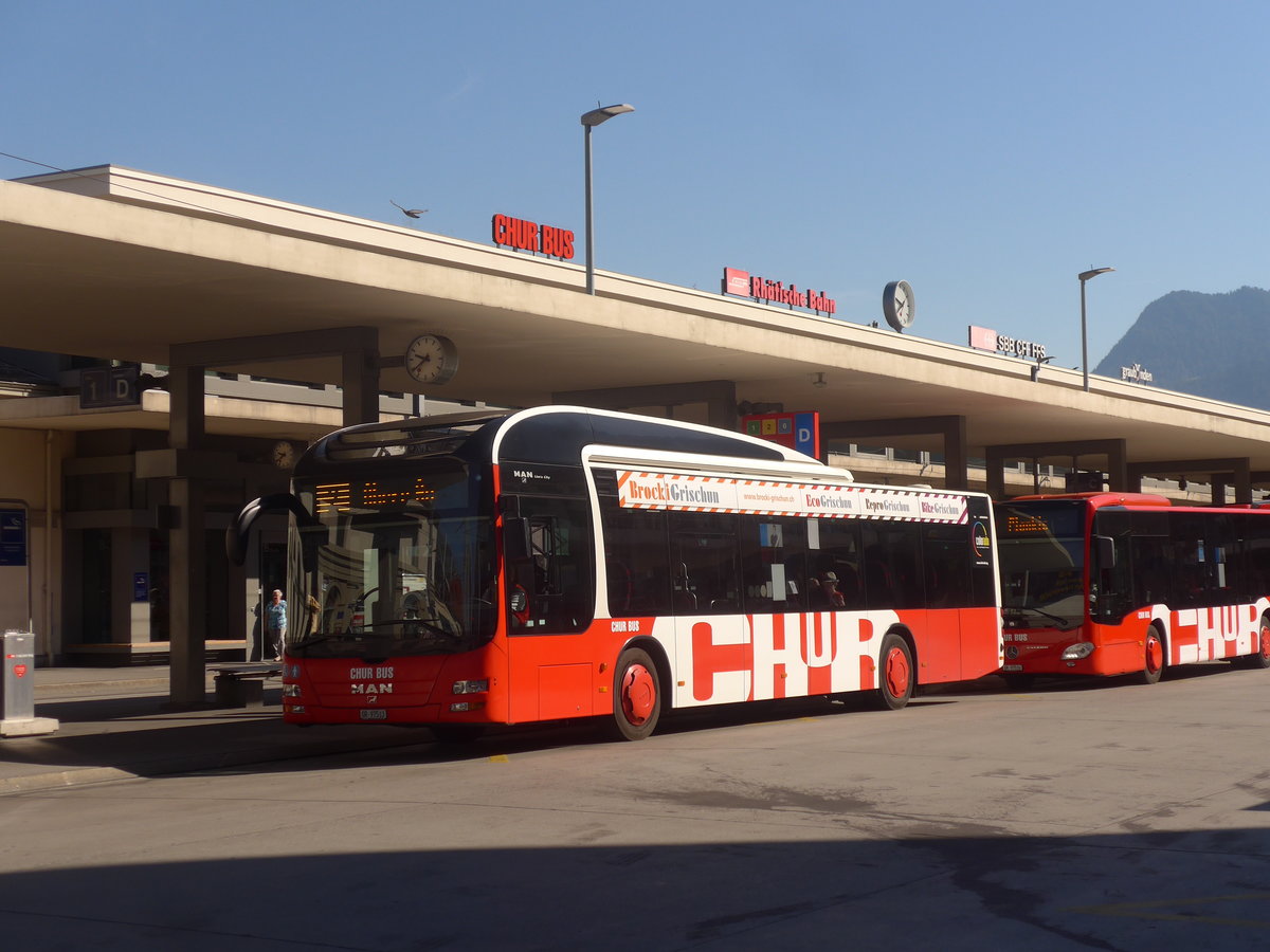 (218'878) - SBC Chur - Nr. 13/GR 97'513 - MAN am 20. Juli 2020 beim Bahnhof Chur