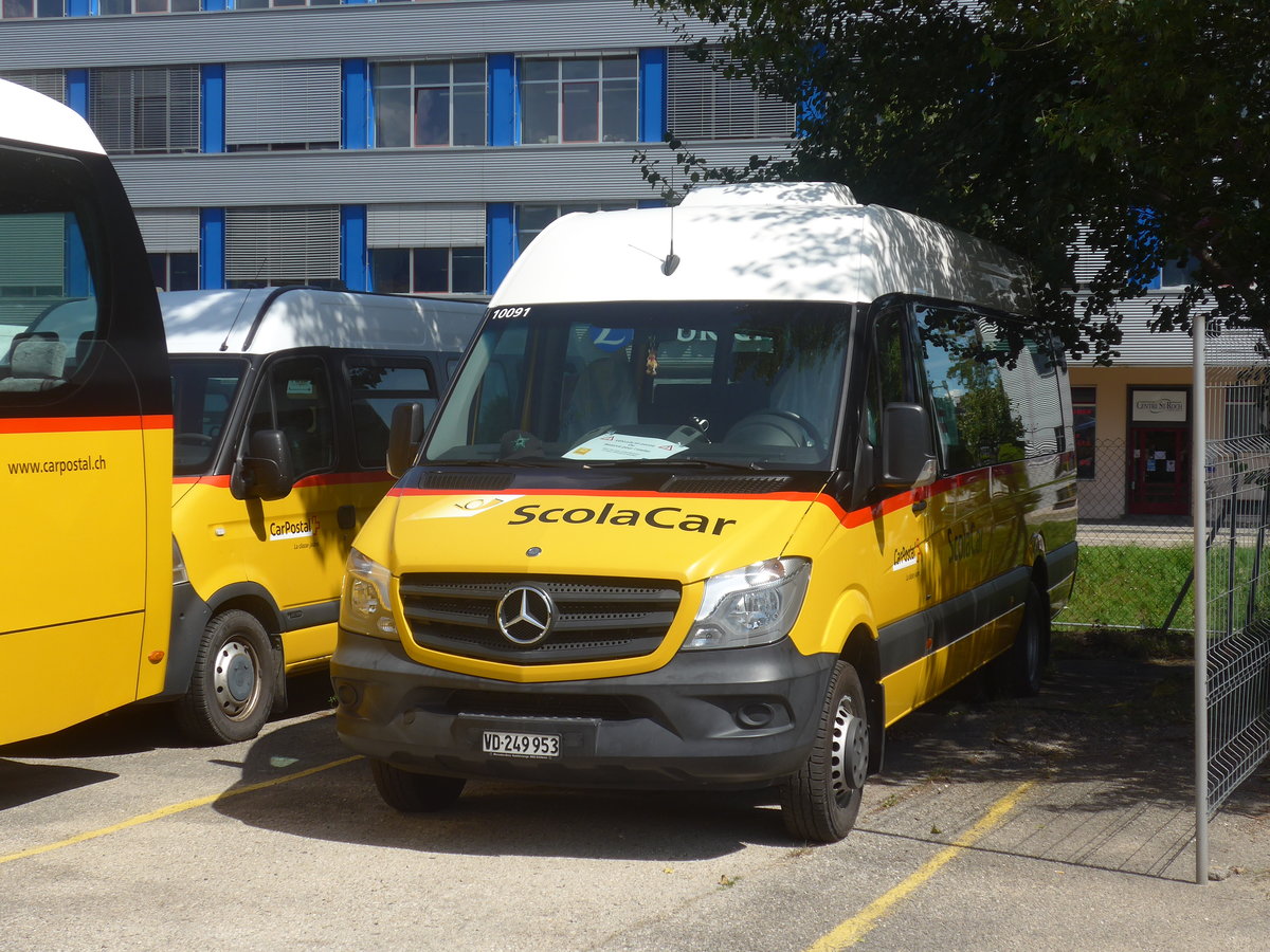 (219'059) - CarPostal Ouest - VD 249'953 - Mercedes am 25. Juli 2020 in Yverdon, Garage