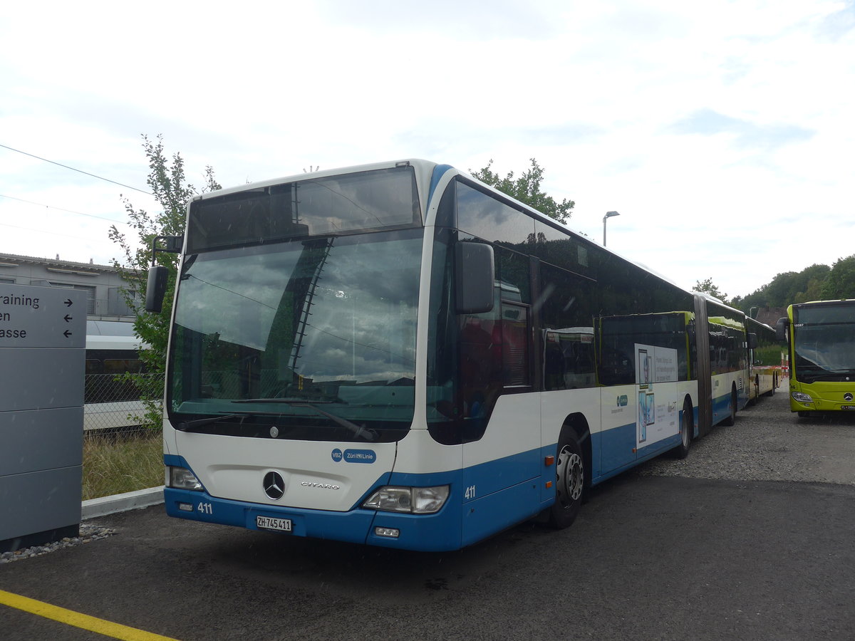 (219'137) - VBZ Zrich - Nr. 411/ZH 745'411 - Mercedes am 26. Juli 2020 in Winterthur, EvoBus