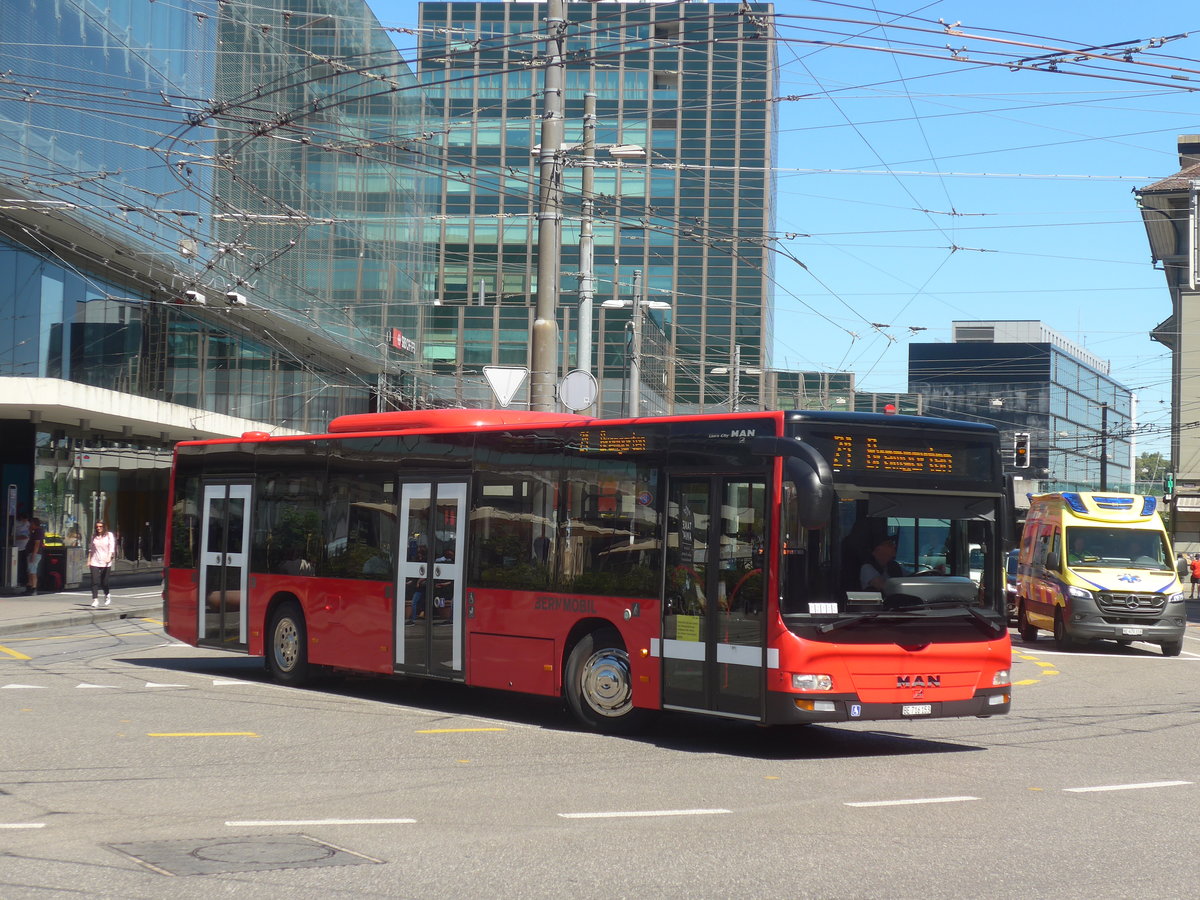 (219'196) - Bernmobil, Bern - Nr. 153/BE 716'153 - MAN am 27. Juli 2020 beim Bahnhof Bern