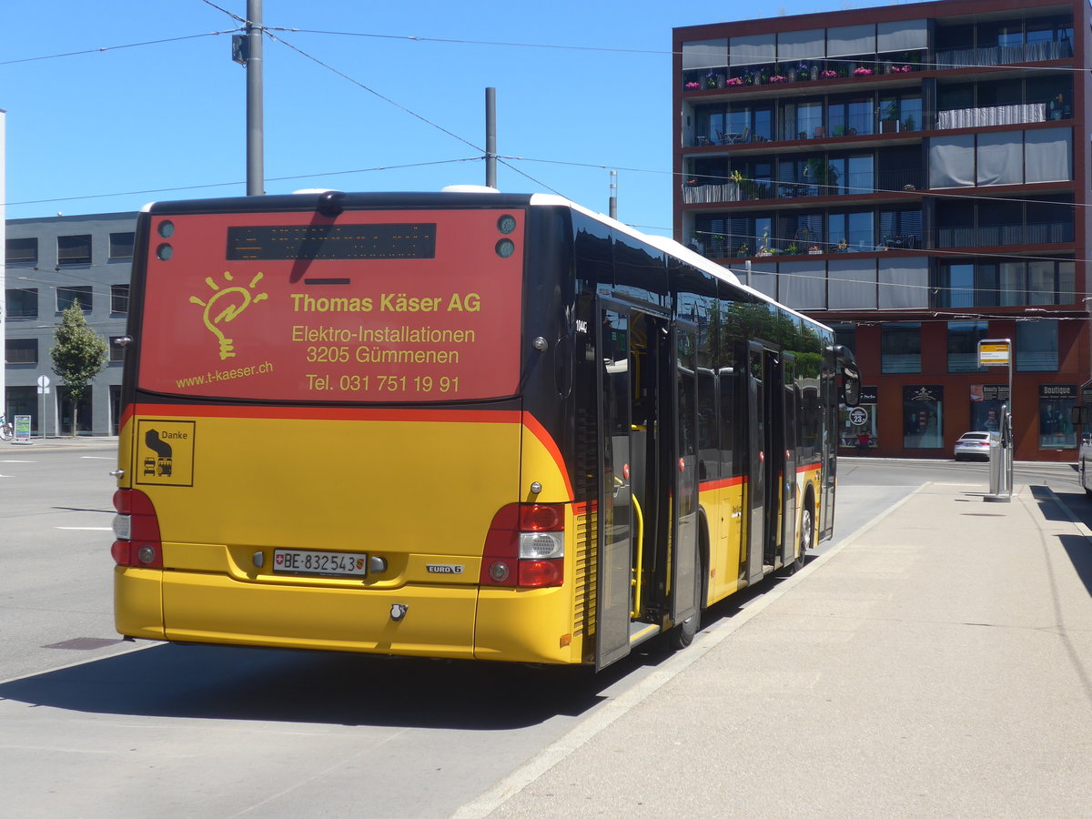 (219'219) - PostAuto Bern - Nr. 543/BE 832'543 - MAN am 27. Juli 2020 beim Bahnhof Bern Brnnen Westside