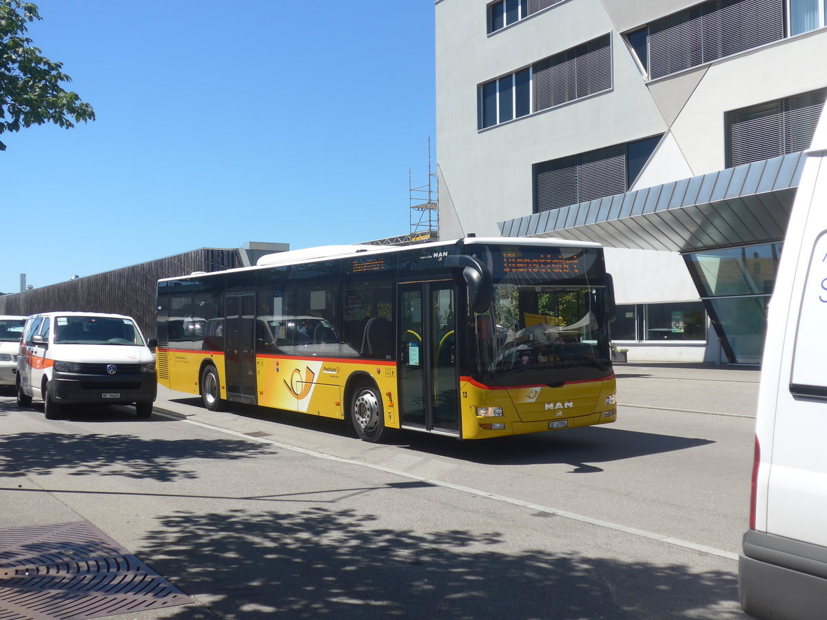 (219'233) - Steiner, Ortschwaben - Nr. 13/BE 47'894 - MAN am 27. Juli 2020 beim Bahnhof Bern Brnnen Westside