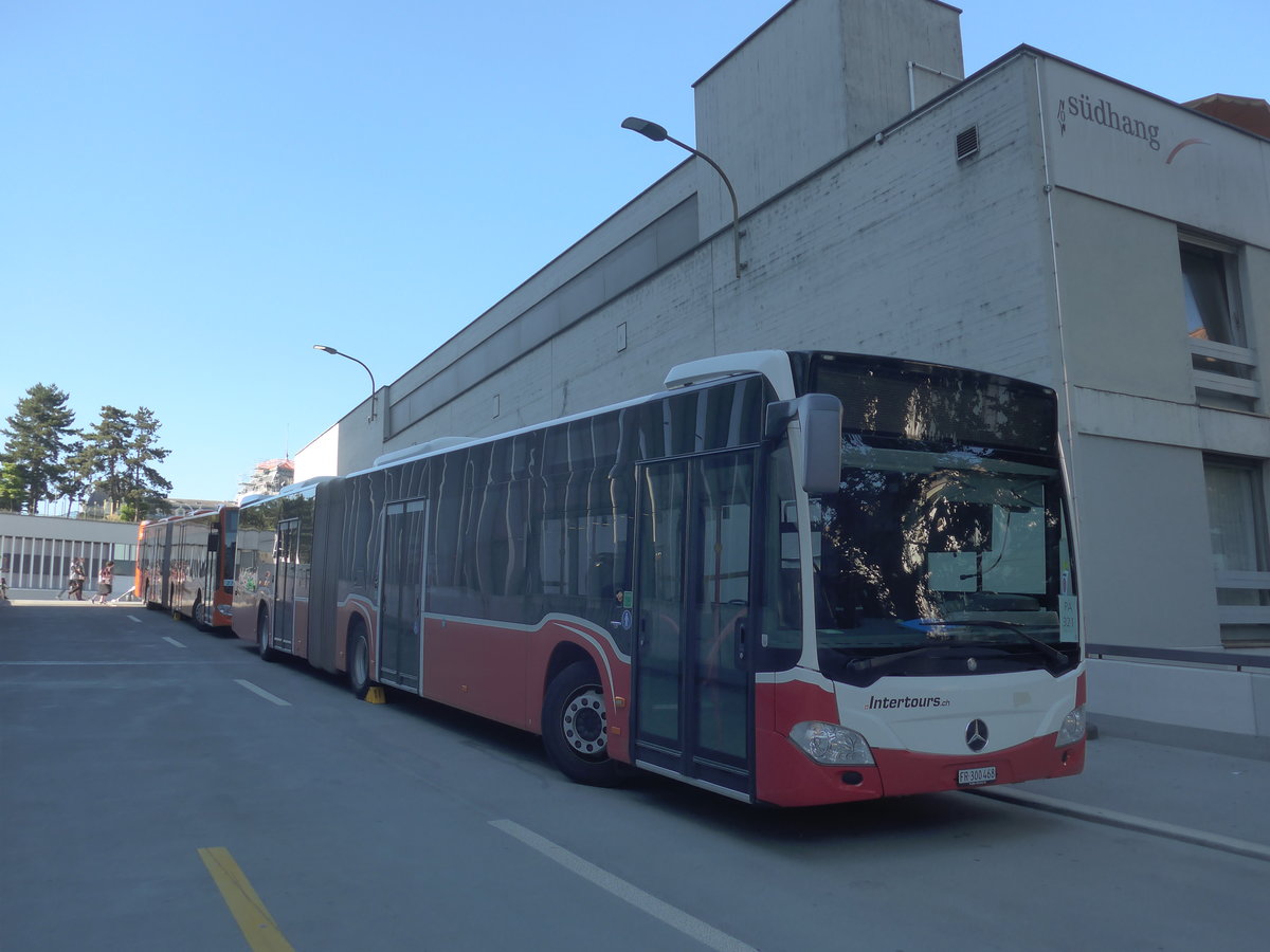 (219'510) - Intertours, Domdidier - FR 300'468 - Mercedes (ex BLT Oberwil Nr. 99; ex Gschwindl, A-Wien Nr. 8413) am 8. August 2020 in Bern, Postautostation