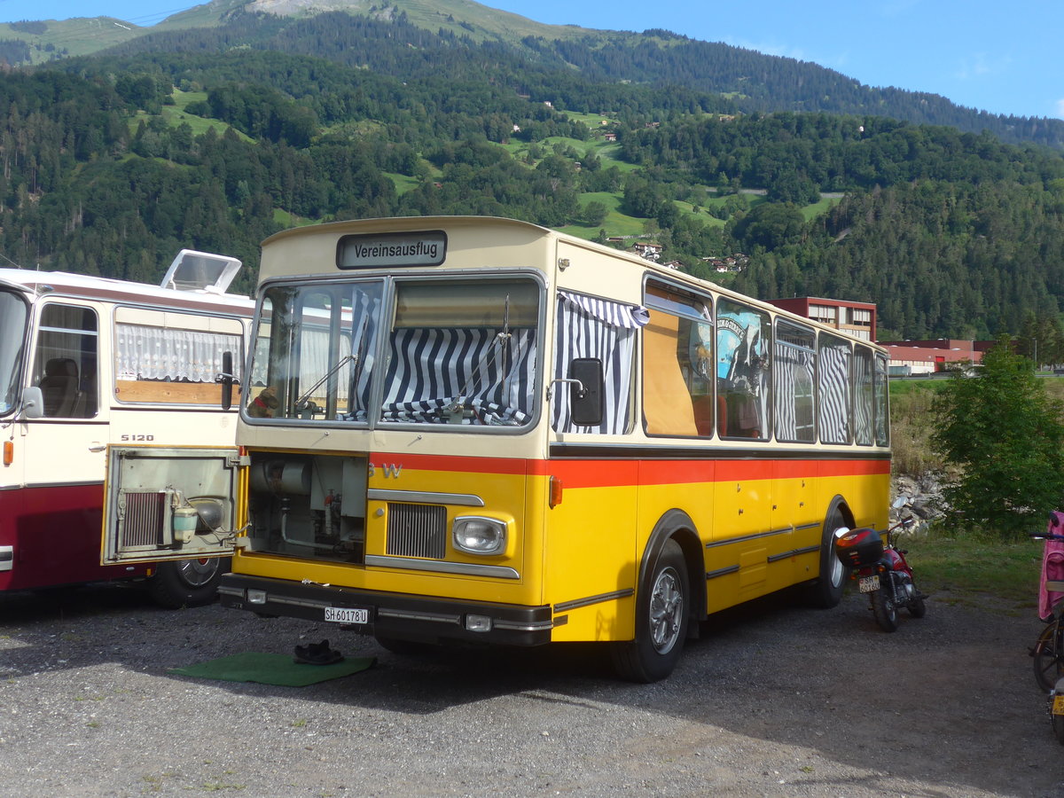 (219'684) - Ruch, Schaffhausen - SH 60'178 U - FBW/FHS (ex Niederer, Grub; ex Baumgartner, Horn; ex Bucheli, Kriens Nr. 9; ex Bucheli, Kriens Nr. 16) am 16. August 2020 in Grsch, Bergbahnen