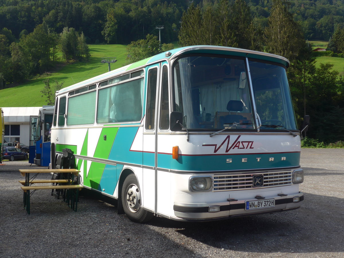 (219'710) - Aus Deutschland: Paulus, Korb - WN-BY 372H - Setra am 16. August 2020 in Grsch, Bergbahnen