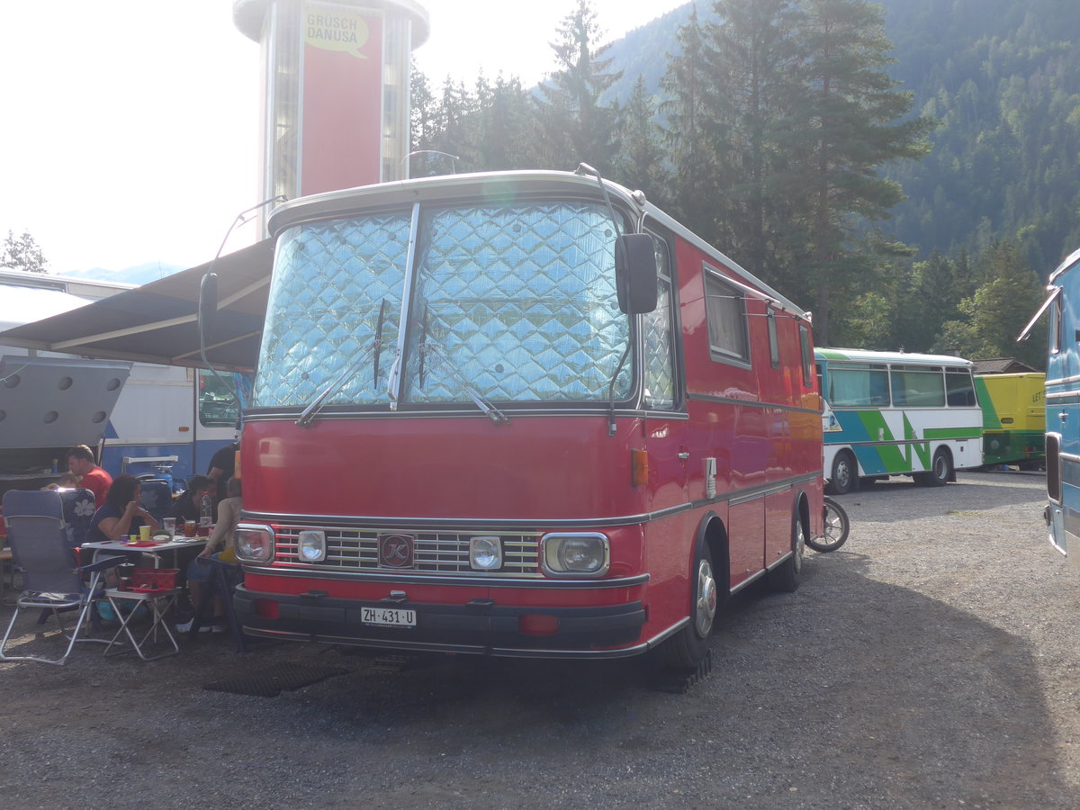 (219'712) - Beer, Obfelden - ZH 431 U - Setra am 16. August 2020 in Grsch, Bergbahnen