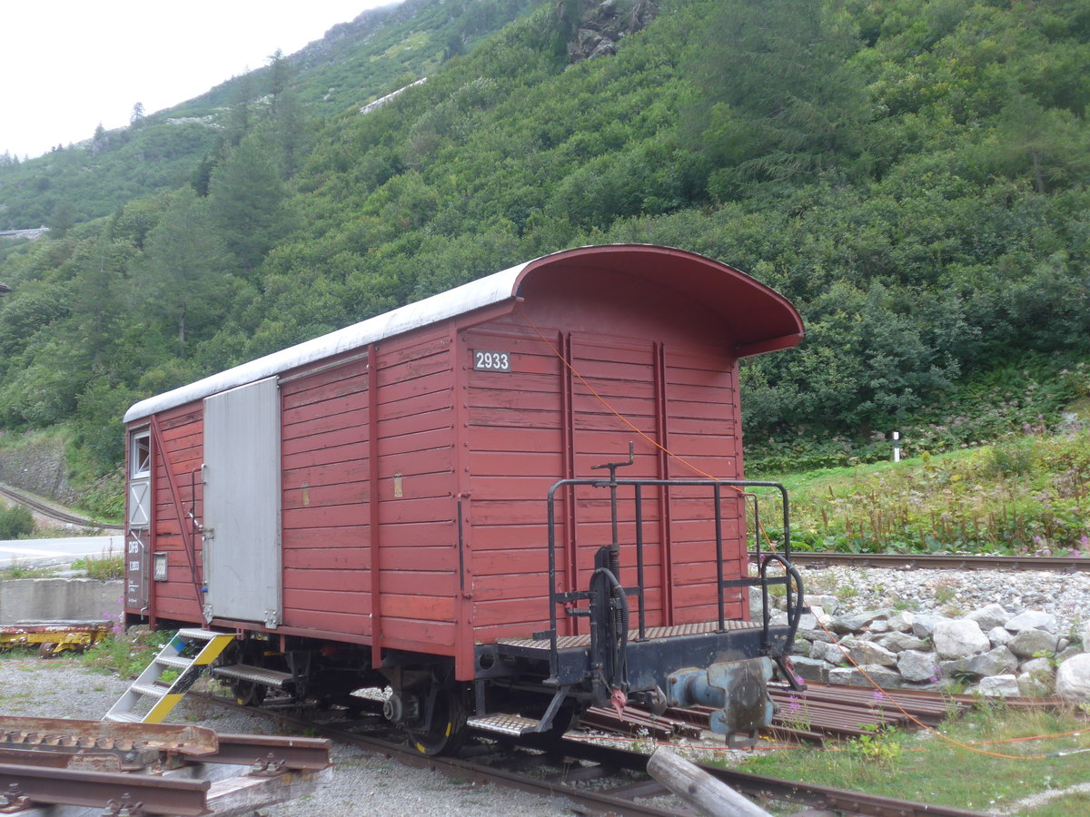 (219'929) - DFB-Gterwagen - Nr. 2933 - am 22. August 2020 in Gletsch