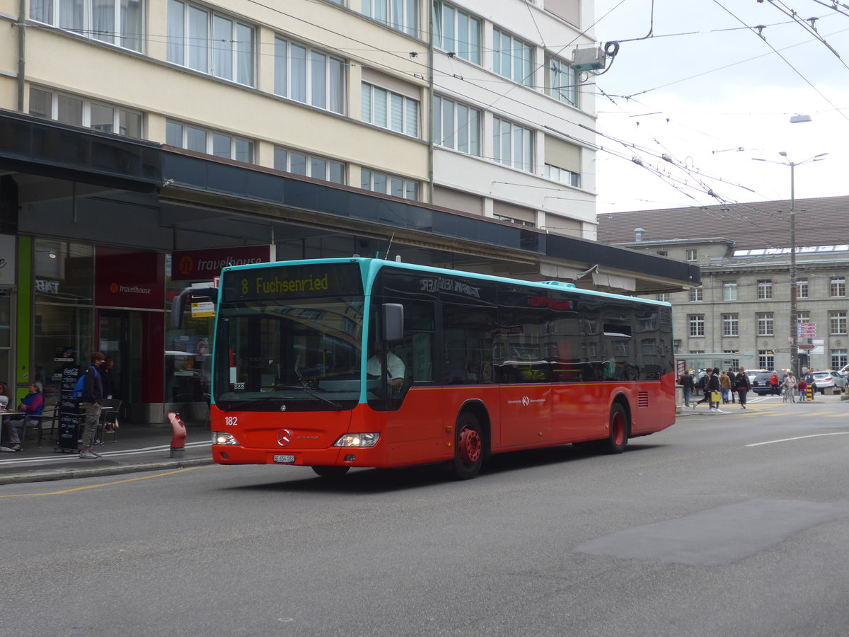 (220'442) - VB Biel - Nr. 182/BE 654'182 - Mercedes am 31. August 2020 beim Bahnhof Biel