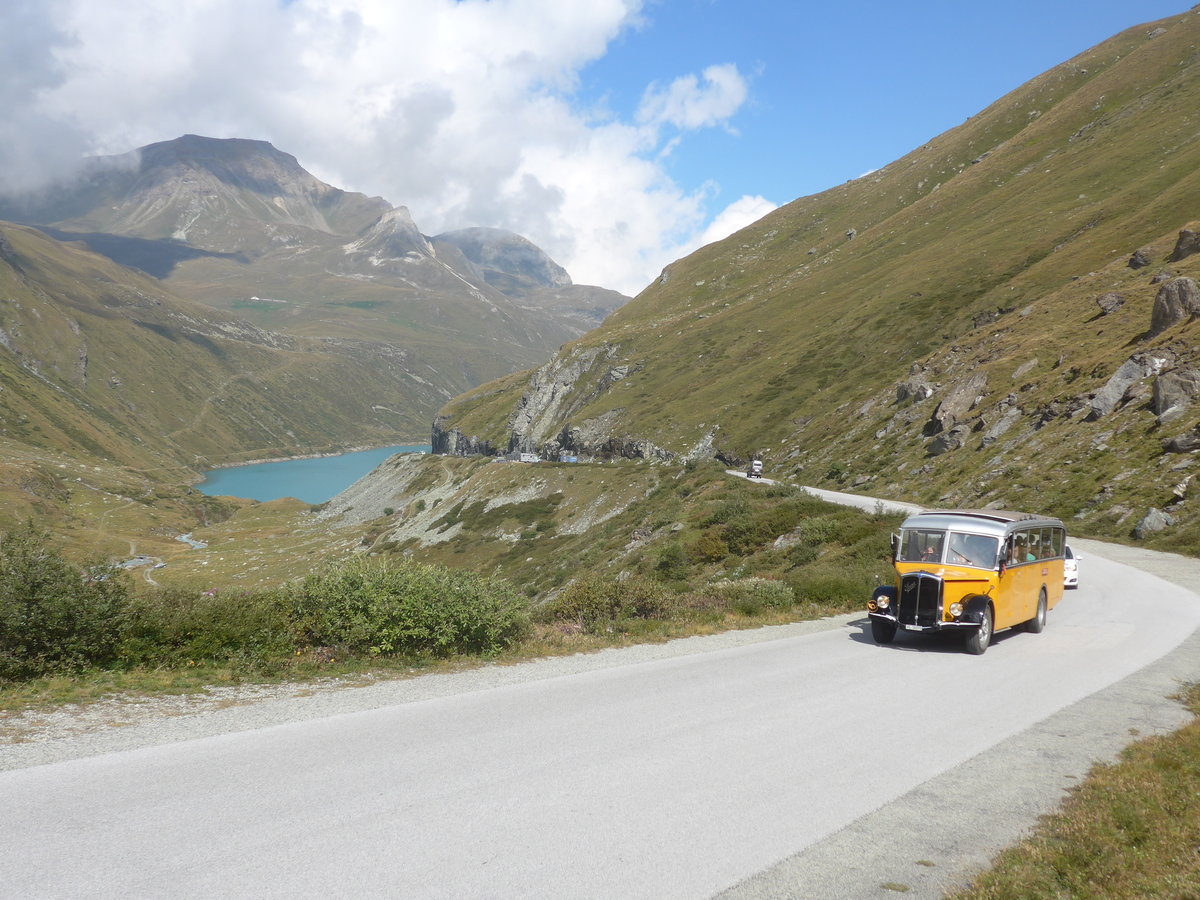 (220'500) - Bonnard, Ayer - VS 16'091 - Saurer/Hess (ex APN Genve; Baumgartner, Grenchen; ex P 23'009; ex P 2031) am 6. September 2020 in Moiry, Lac de Moiry