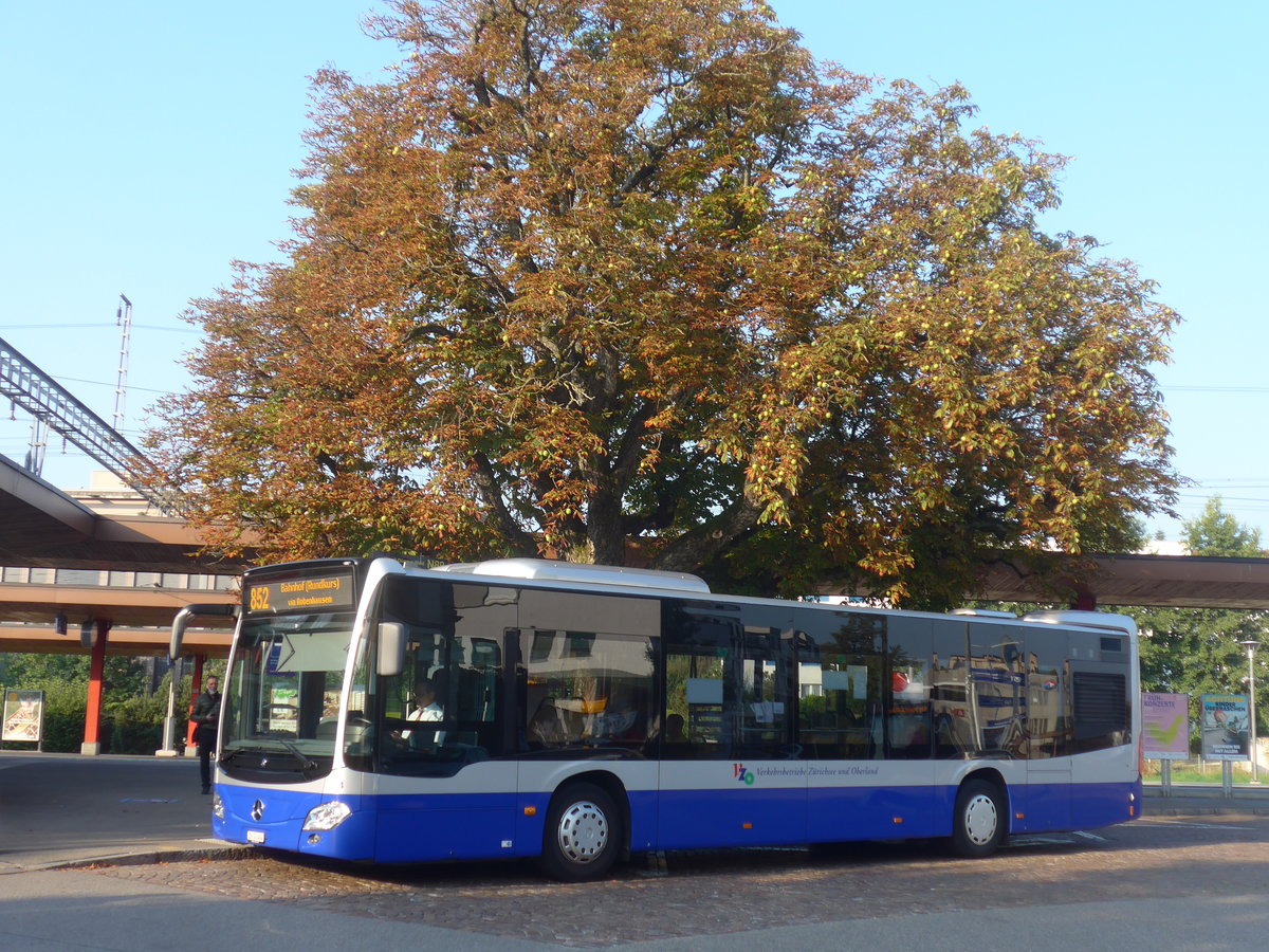 (220'566) - VZO Grningen - Nr. 4/ZH 41'404 - Mercedes am 12. September 2020 beim Bahnhof Wetzikon