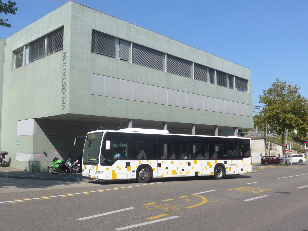 (220'656) - SB Schaffhausen - Nr. 20/SH 54'320 - Mercedes am 12. September 2020 beim Bahnhof Schaffhausen