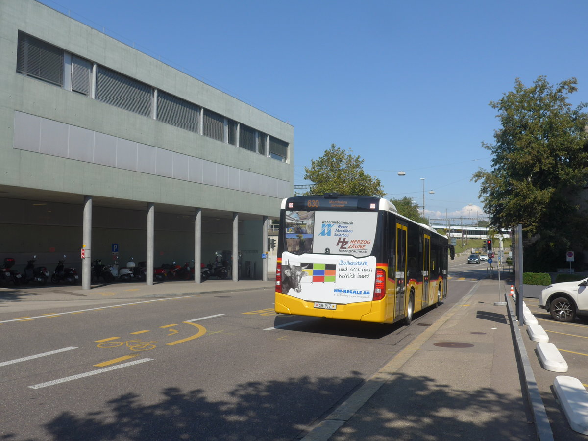 (220'657) - Rattin, Neuhausen - Nr. 396(17)/SH 917 - Mercedes am 12. September 2010 beim Bahnhof Schaffhausen