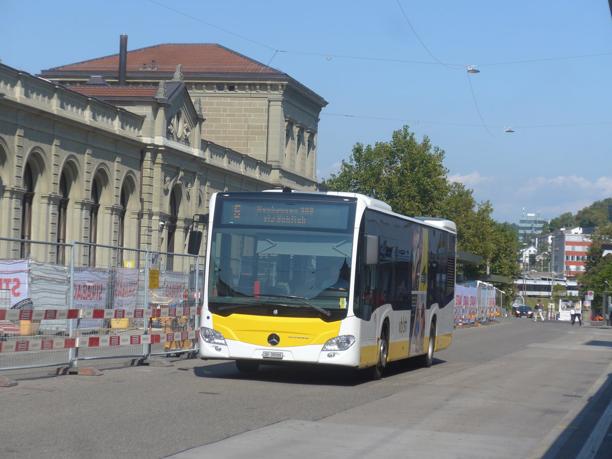 (220'674) - VBSH Schaffhausen - Nr. 6/SH 38'006 - Mercedes am 12. September 2020 beim Bahnhof Schaffhausen